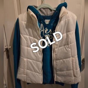 Aeropostale Set Hoodie & Vest -  XL